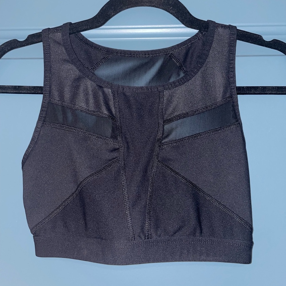 Black and sheer 90 Degree by Reflex sports bra